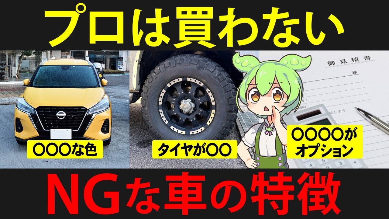 買ってはいけない車の特徴7選をずんだもんが体験してみた