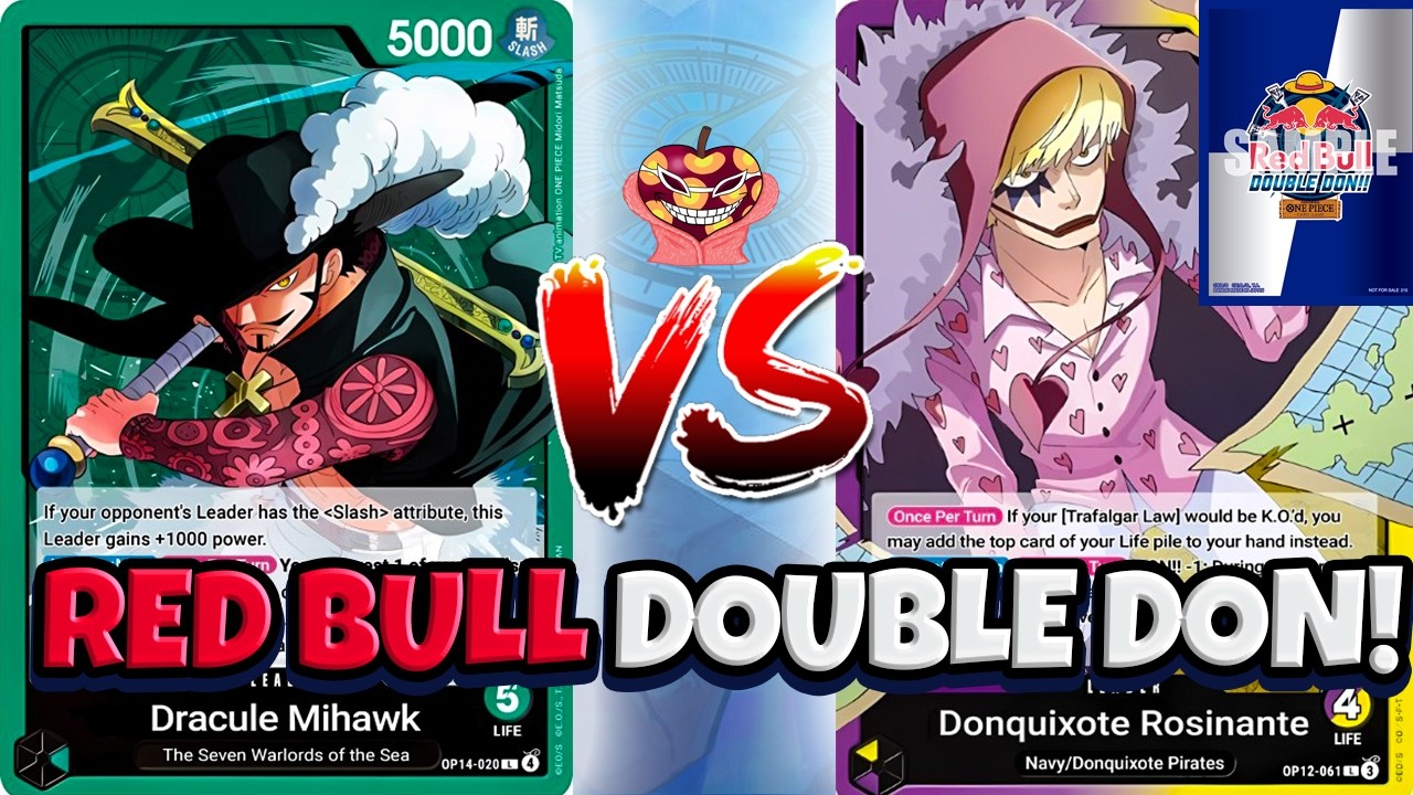 RED BULL DOUBLE DON! PY ROSI VS MIHAWK! ONE PIECE CARD GAME!