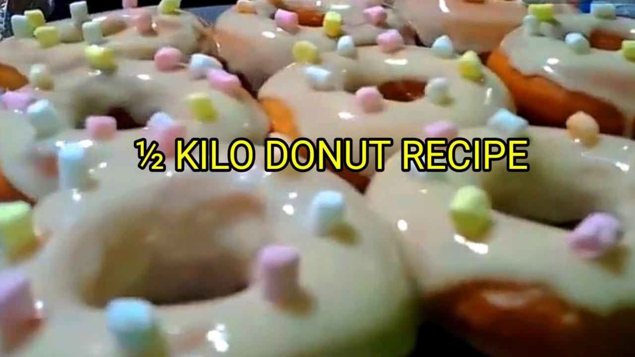 &frac12; Kilo Donut Recipe | Pineapple Donut-Glazed | Mojacko Recipe