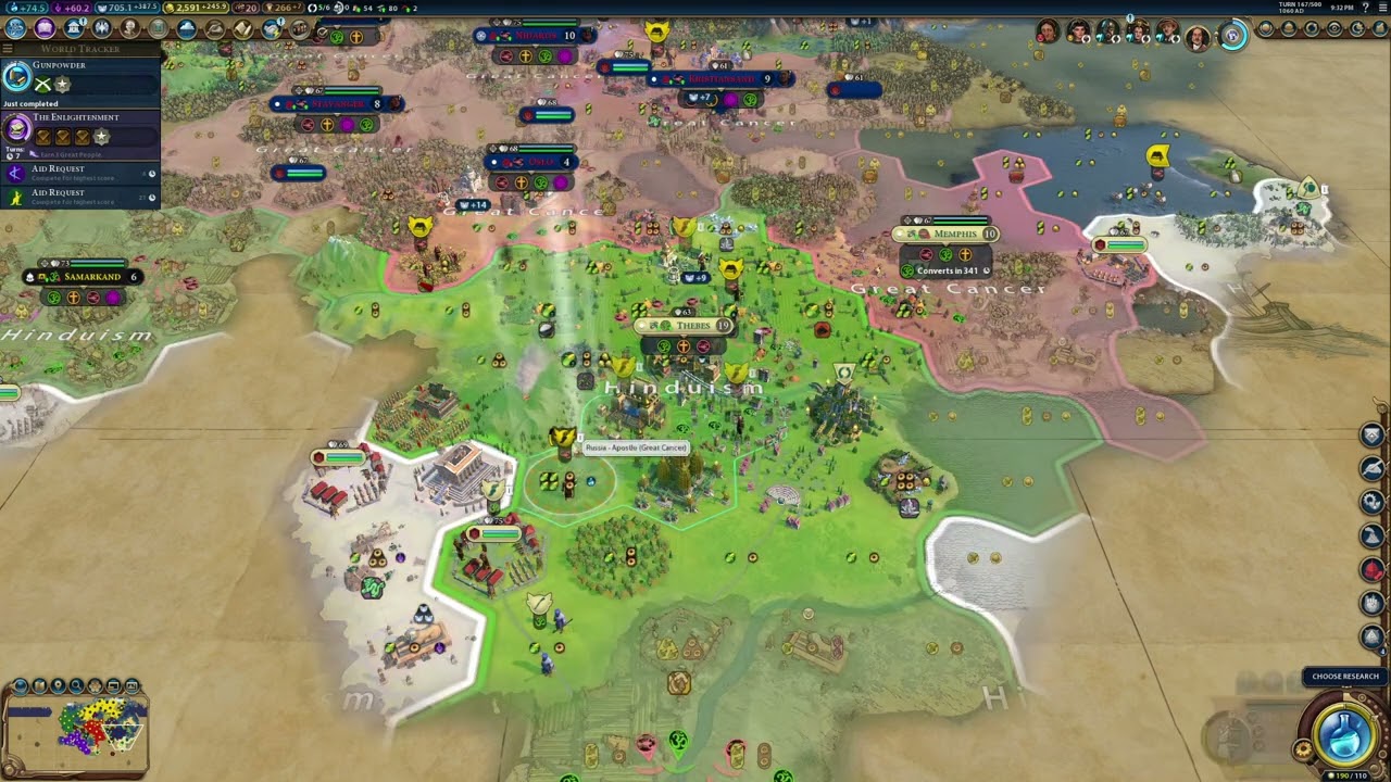 Civ VI - Russia Deity Run - 24 - The Great Theban Debates