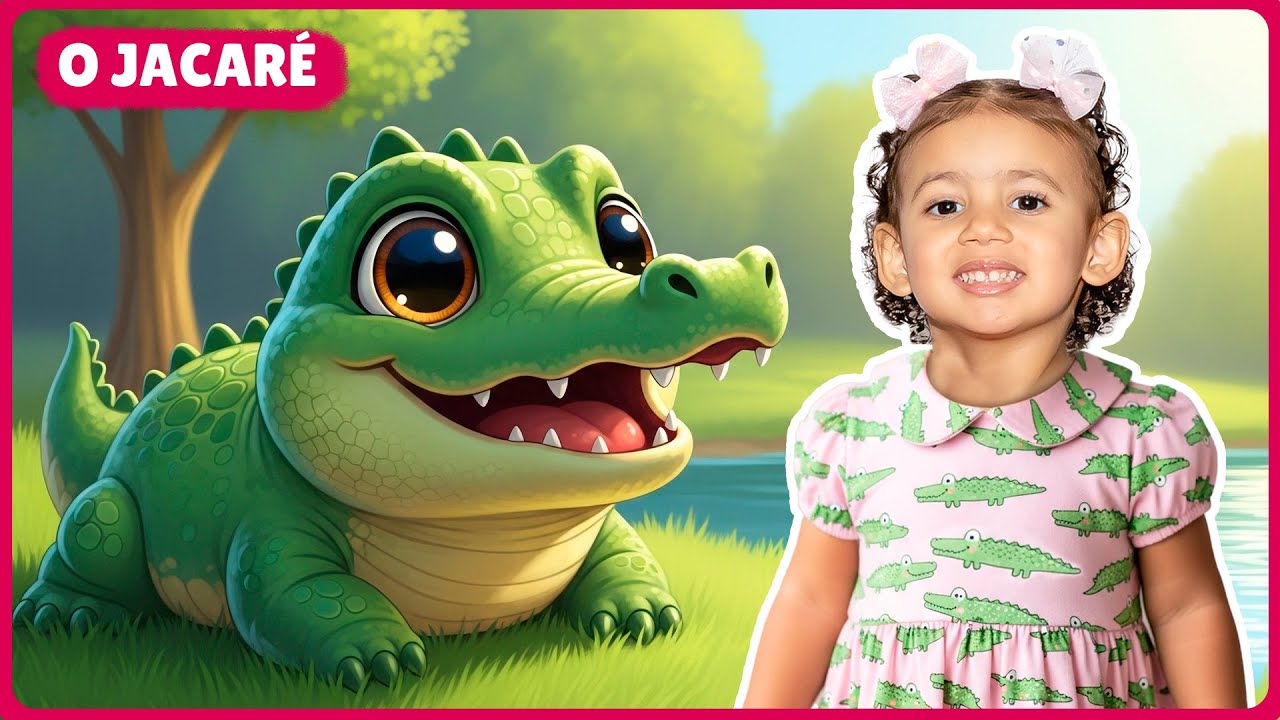 O Jacar&eacute; Foi Caminhar L&aacute; Na Lagoa | M&uacute;sica Infantil com Alice Macedo
