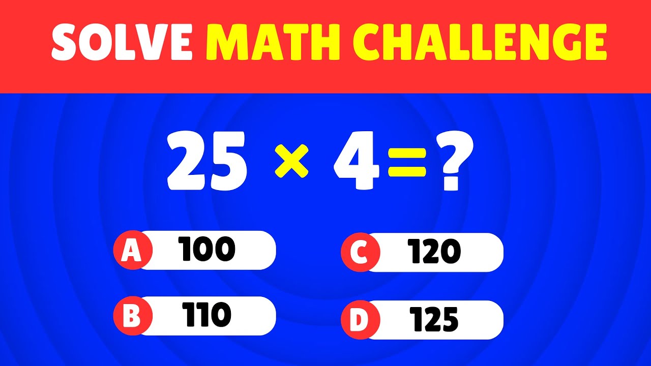 Ultimate Math Challenge: Test Your Brain with 35 Tricky Math Questions!