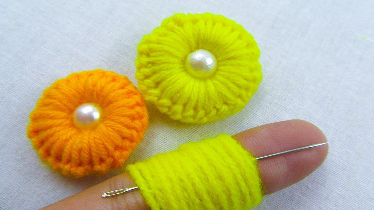 Hand Embroidery, Amazing Trick, Easy Flower Embroidery Trick, Sewing Hack, Crafts & Embroidery