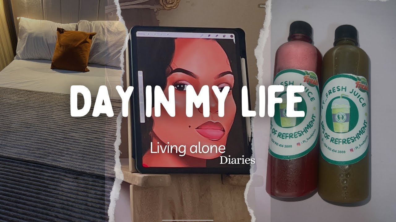 A Day in my life | life of a Nigerian girl | living alone diaries | My First YouTube  video