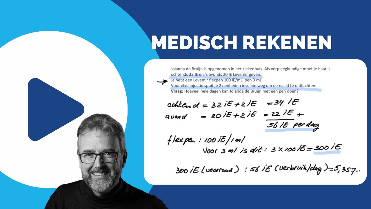 Medisch rekenen | medicatie IE