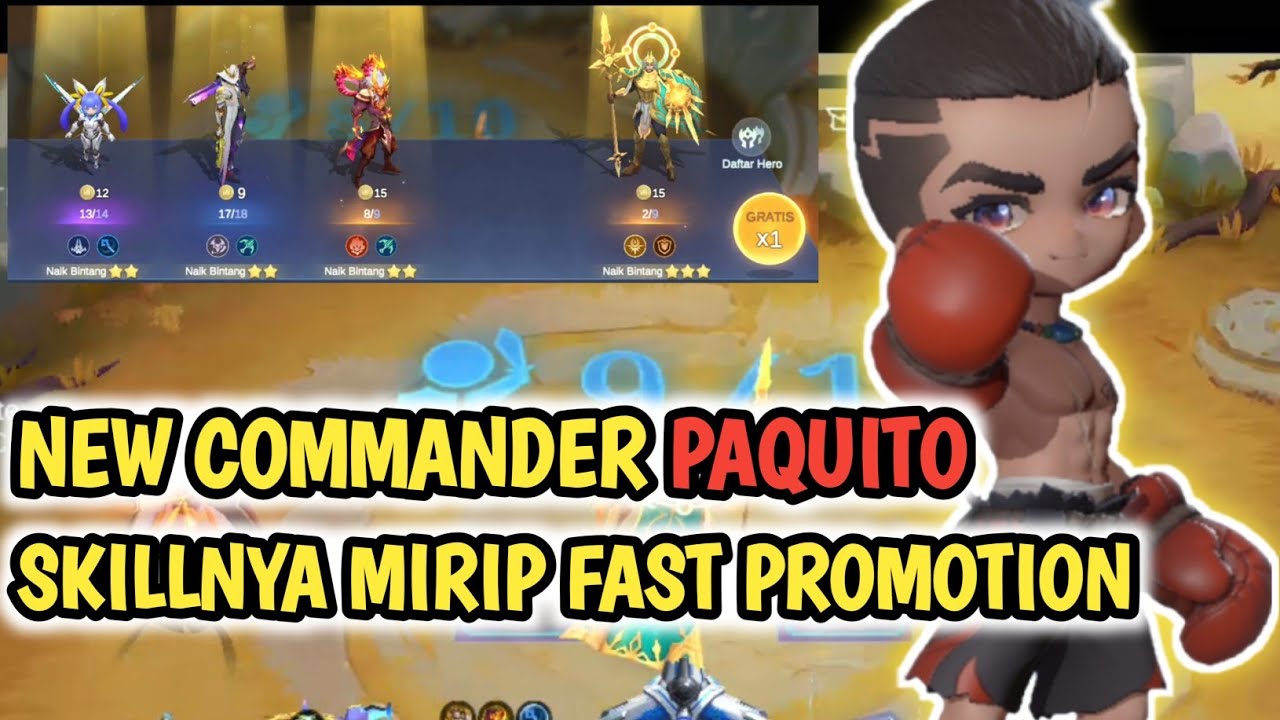 NEW COMMANDER PAQUITO | HERO DI SHOP BISA LANGSUNG JADI BINTANG 2 #magicchessgogo #mcgogo