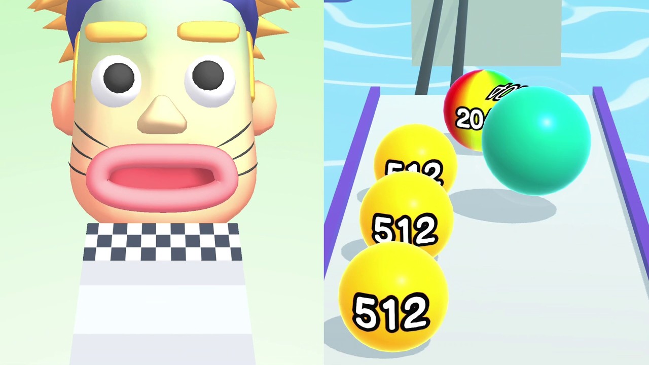 Sandwich Run Vs Ball Run 2048- Satisfying Gameplay Walkthrough Android IOS- All Level Max Tiktok🌻🧿🌺🌈