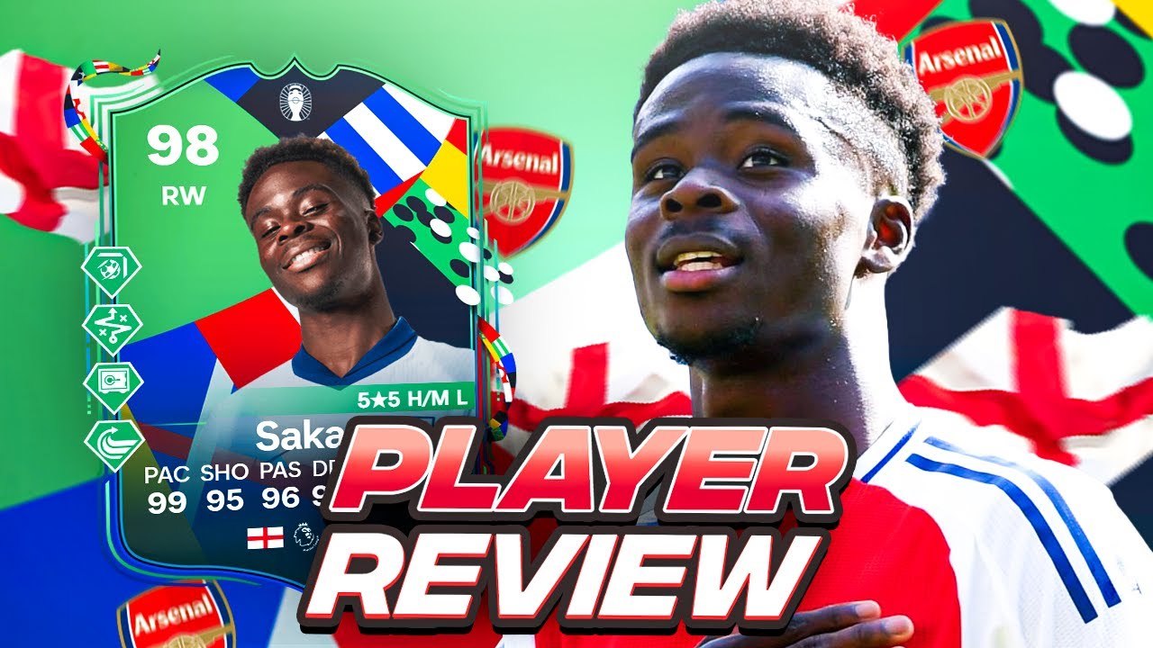 5⭐5⭐ ОБЗОР ИГРОКА 98 UEFA Euro PATH TO GLORY SAKA SBC! | TOTT | FC 24 ULTIMATE TEAM