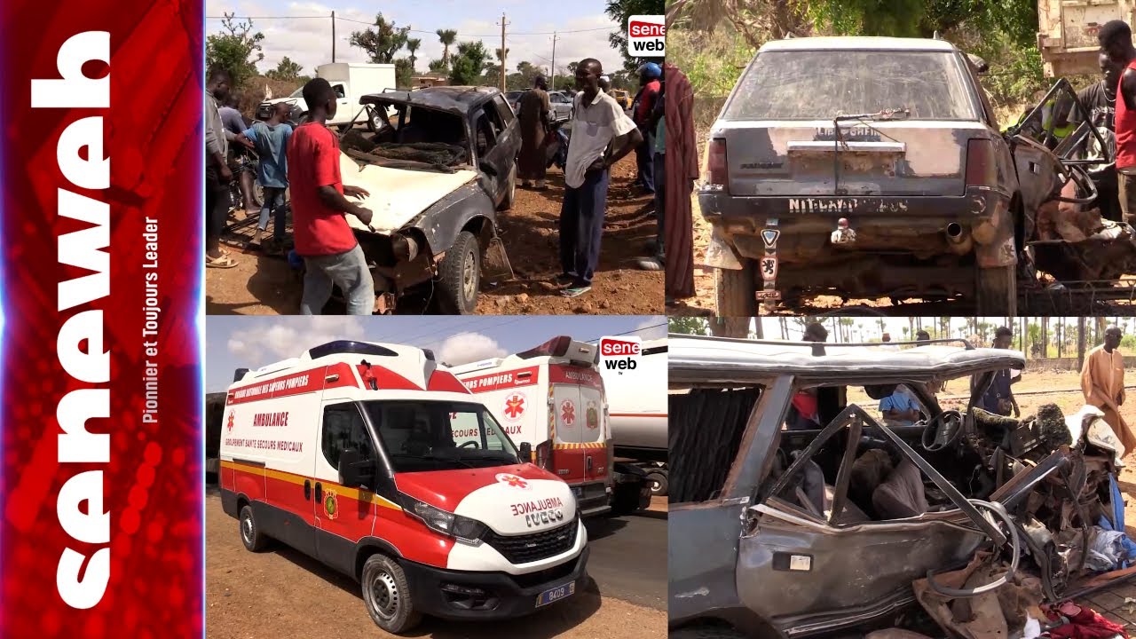 Thiès : Accident tragique à Laalane : 1 mort, 7 blessés dont 2 graves
