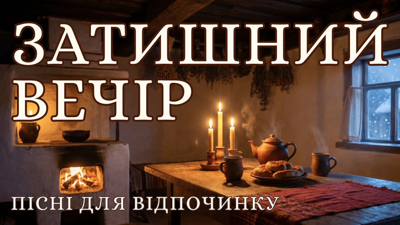 Затишний вечір вдома 🕯 Тихі українські пісні для відпочинку