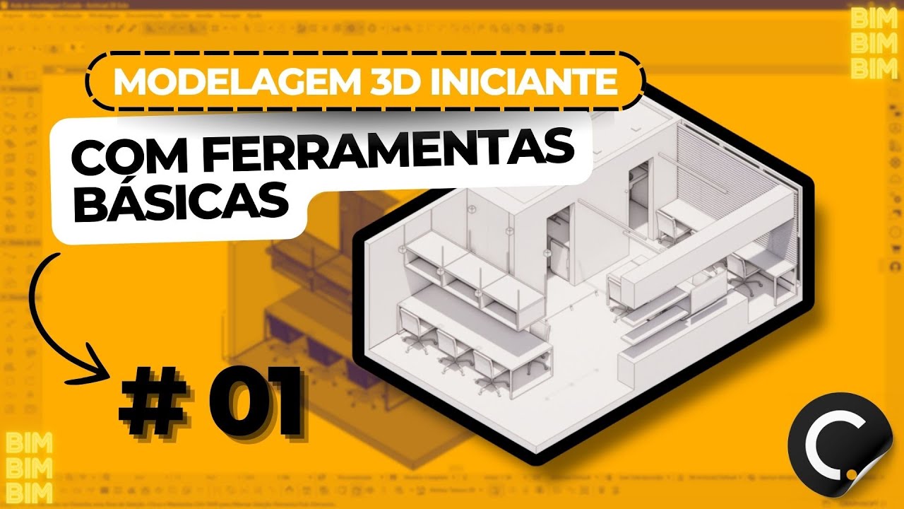 ⚡Modelagem iniciante no ArchiCAD usando o template brasileiro
