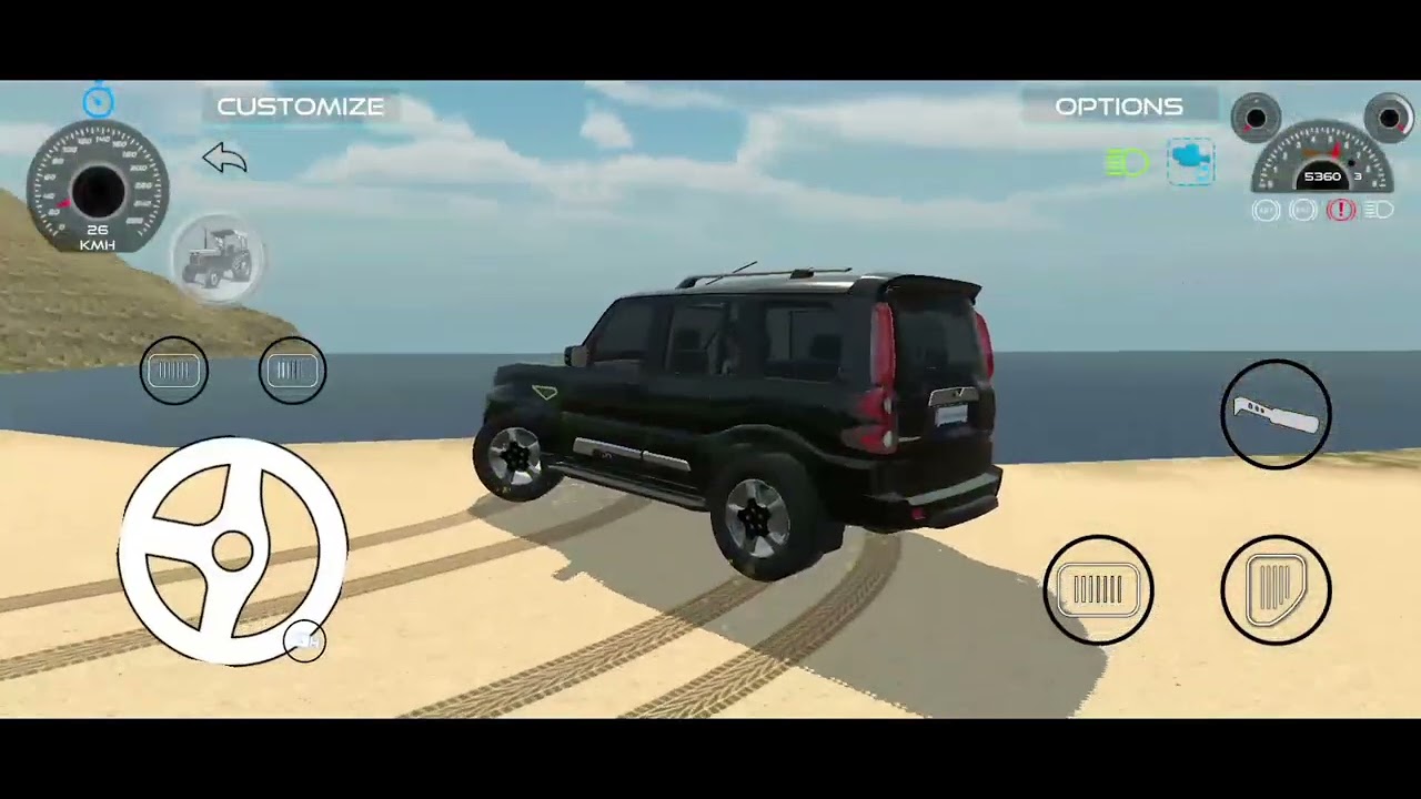 Black scorpio s11 classic driving 😎#scorpio #gaming 