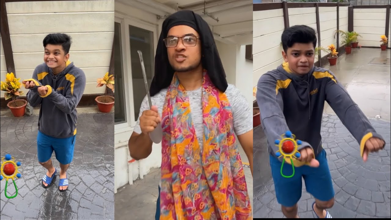 Raagu gets wet in rain I mom angry | squawk rahulraj