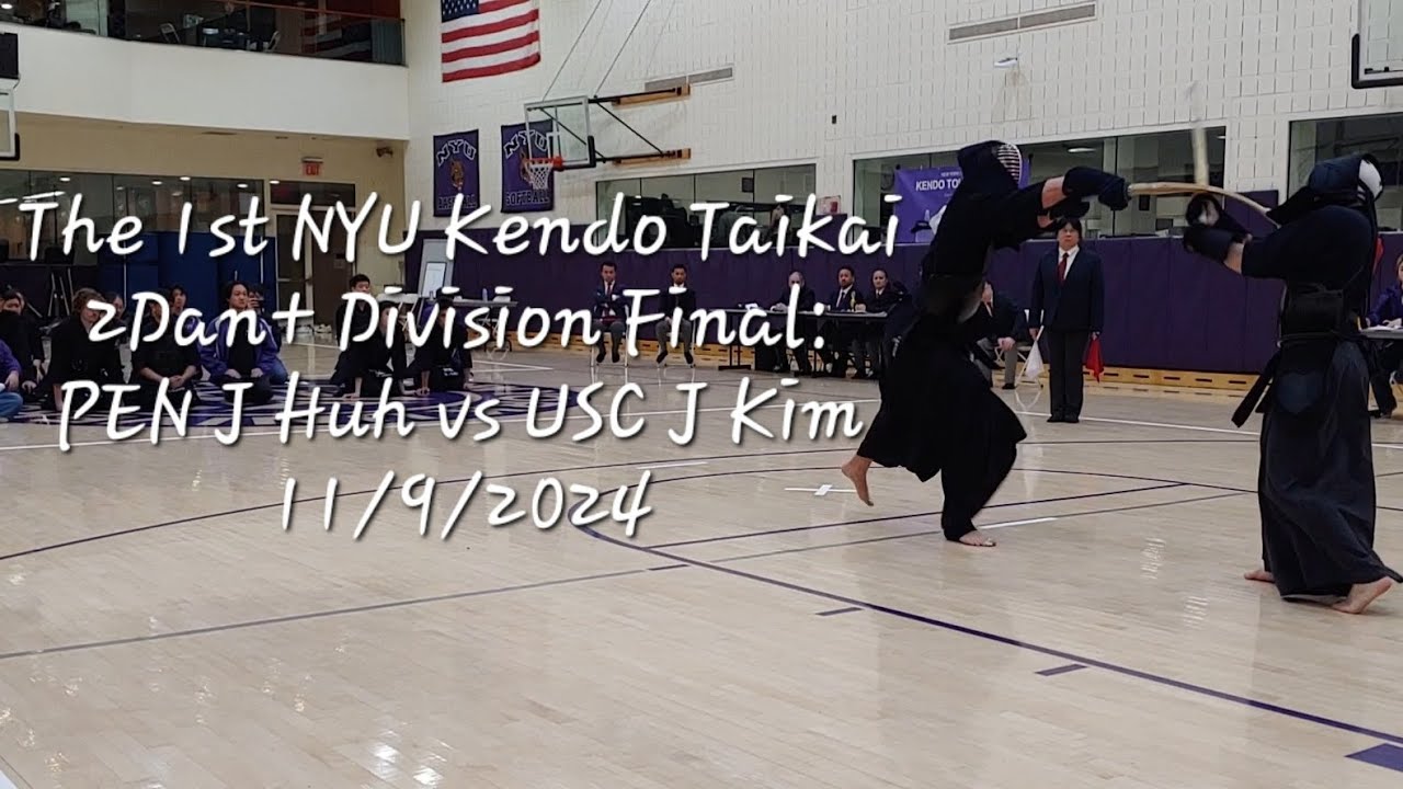 The 1st NYU Kendo Taikai. 2Dan+ Division Final: PEN J Huh vs USC J Kim. 11/9/2024