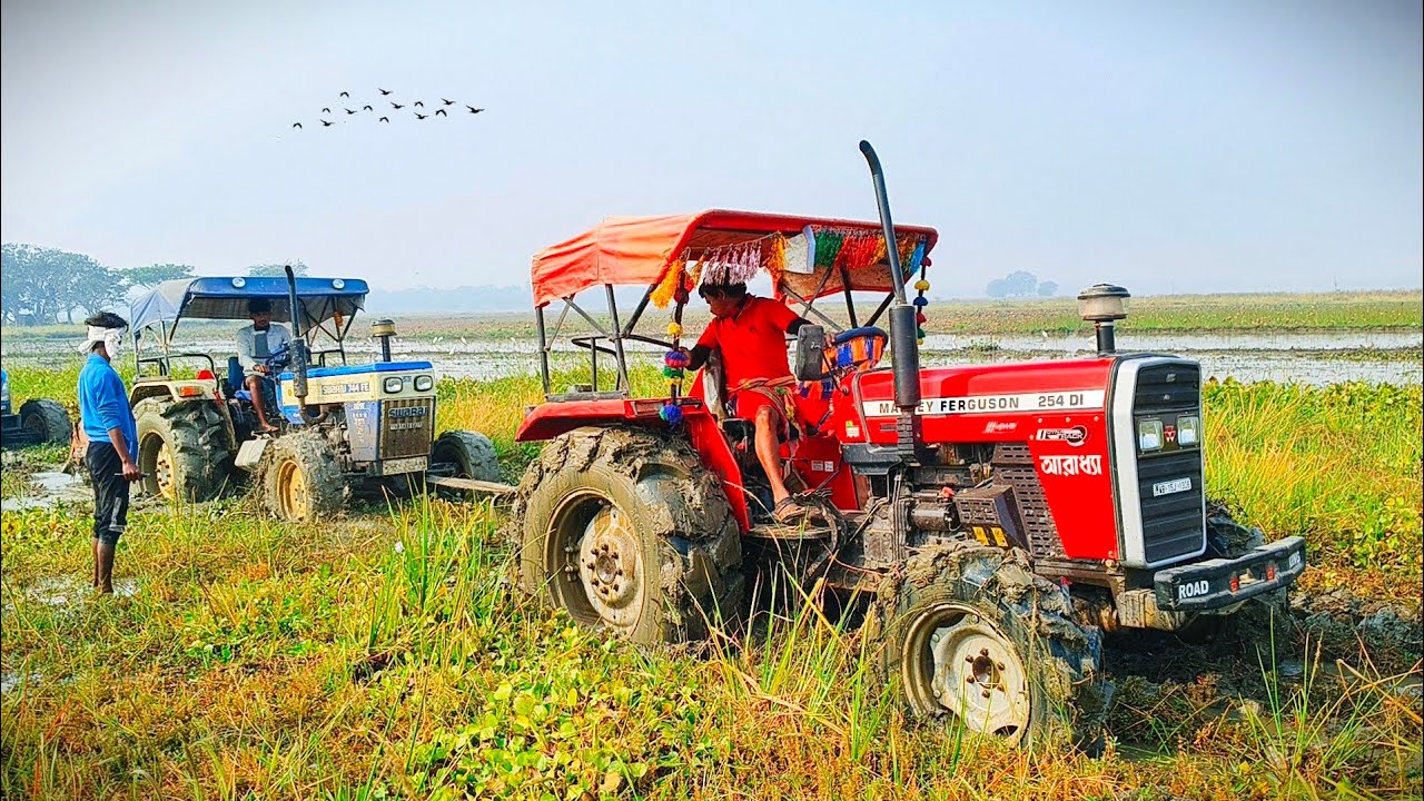 Swaraj/Powertrack/Newholland/Massey Ferguson All Tractor Struck #tractor #tractorvideo 
