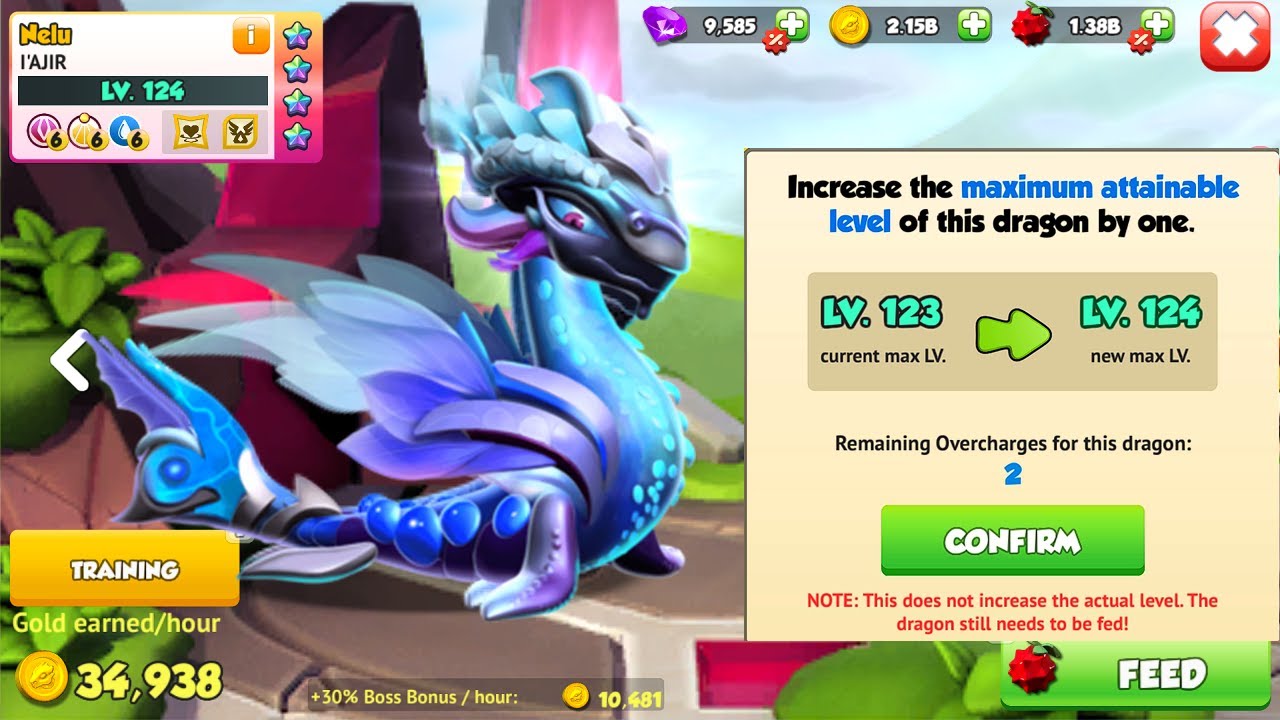 Max 16 star Iajir Dragon level up to 124 | Lovestrike Divine dungeon week | DML