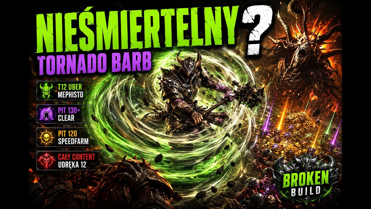 NIEŚMIERTELNY Barbarzyńca Tornado w #diablo4 🔥🔥🔥