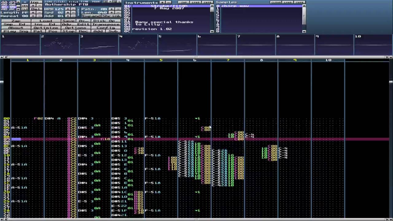 Strobe - Mothership FTW Milkytracker (insane visuals)