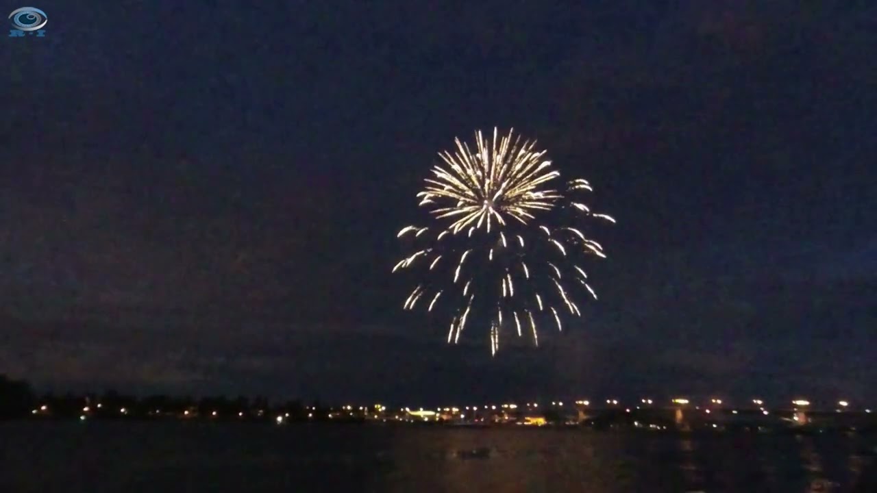Feuerwerk zum Abschluss von der Mainzer Johannisnacht 27.06.2022