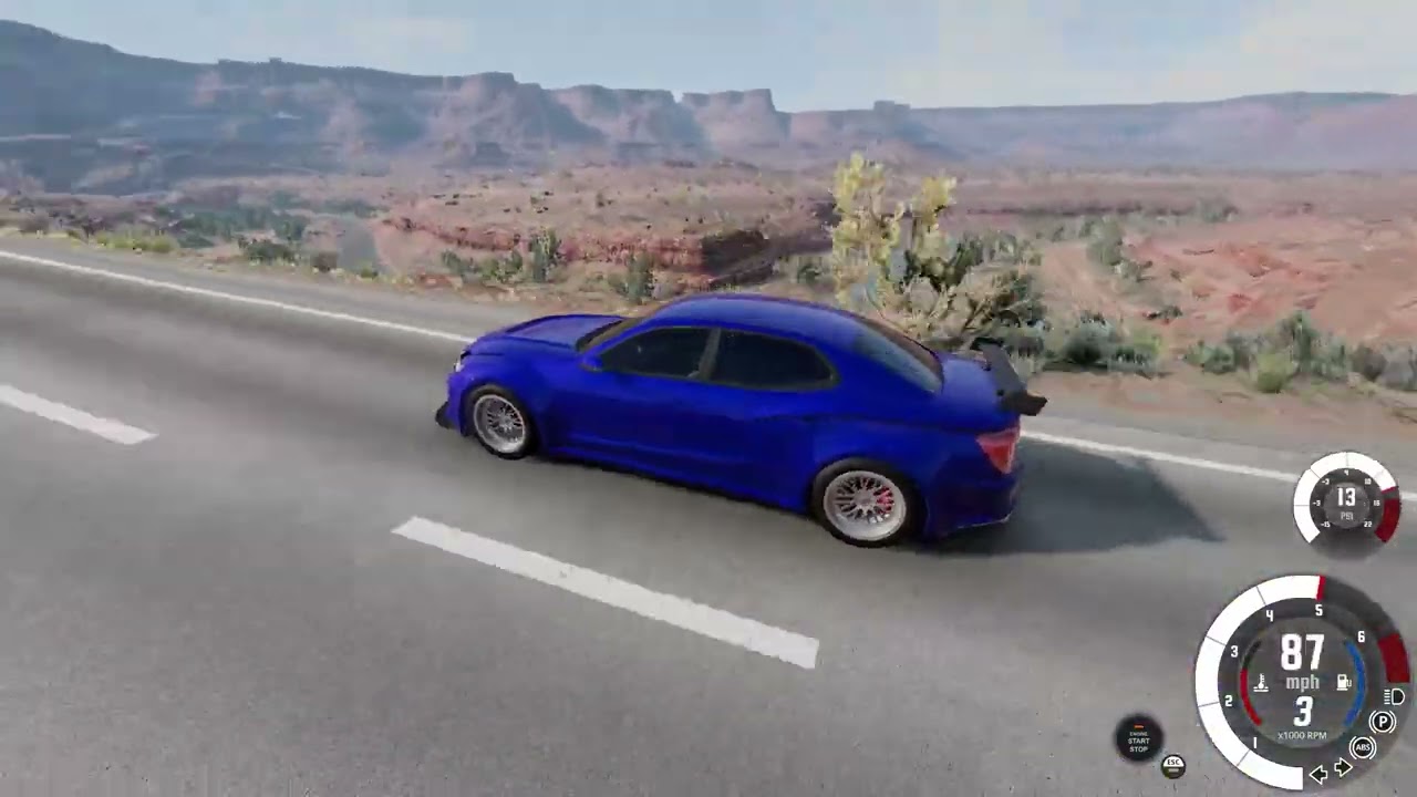 High-Speed Collision: Epic Car Crash  #beamngdrive #carcrash #realisticphysics #epiccrashes
