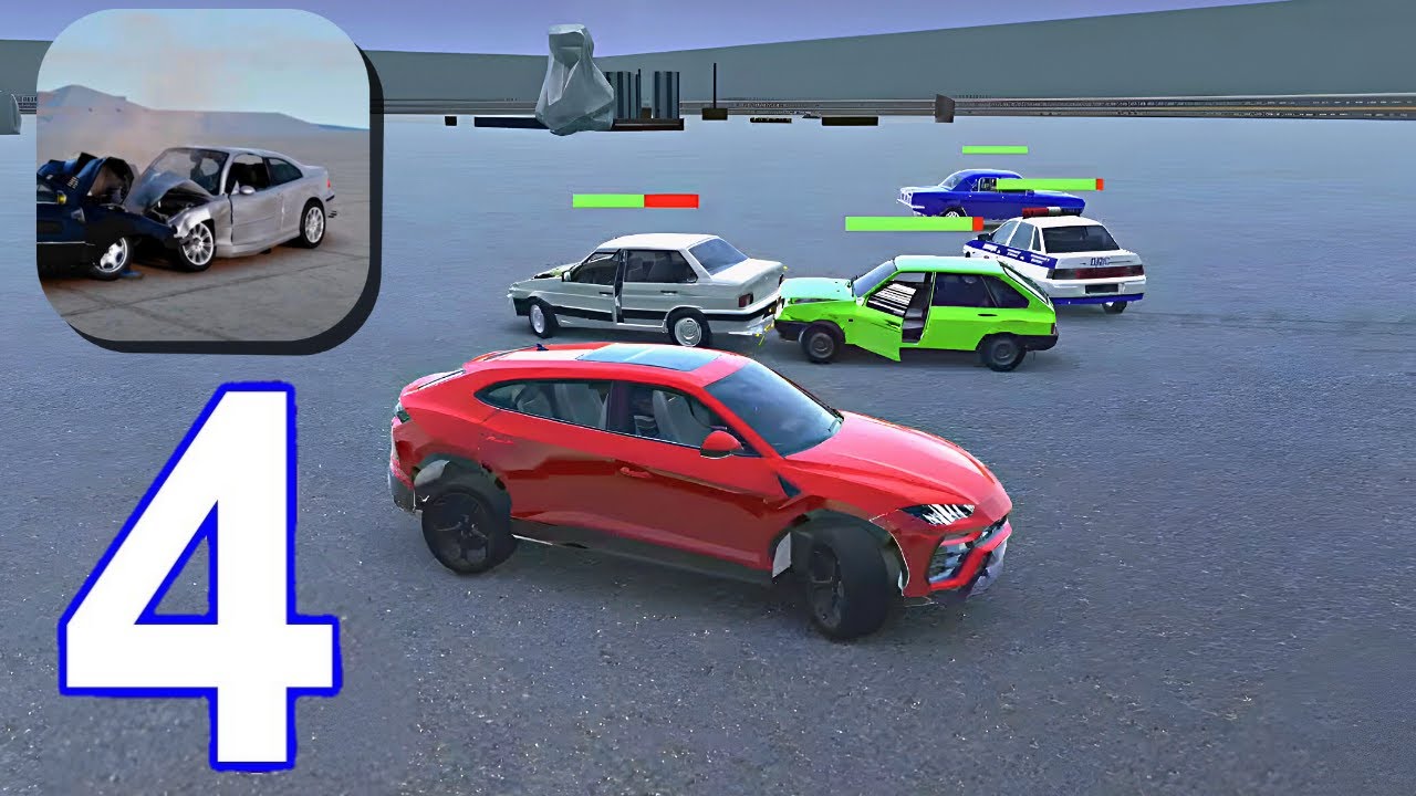 Car Crash Royale - Gameplay Walkthrough, Car Wars (iOS, Android)