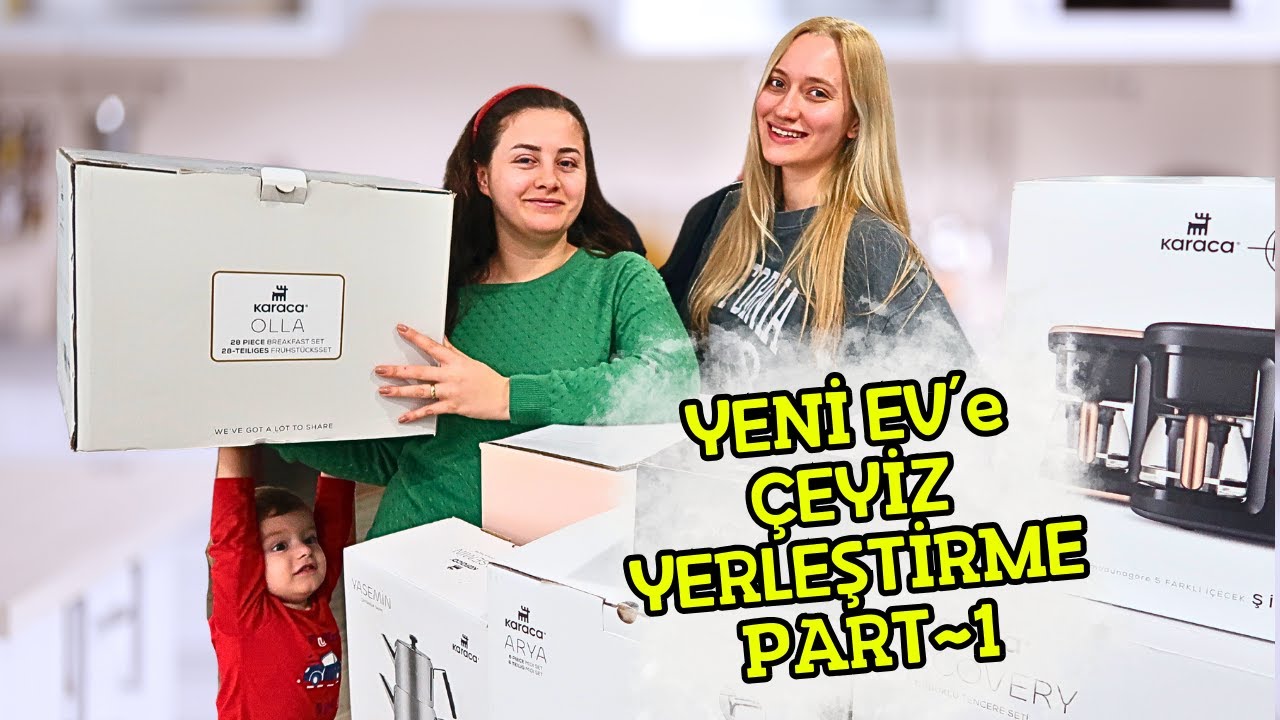 Yeni Ev Çeyiz Yerleştirme | Evlenecekler Özellikle İzlesin 😍| Vlog Part 1 ❤️