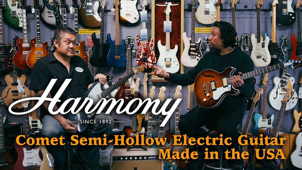 Harmony Guitars Comet Semi-Hollow Electric Guitar made in the USA