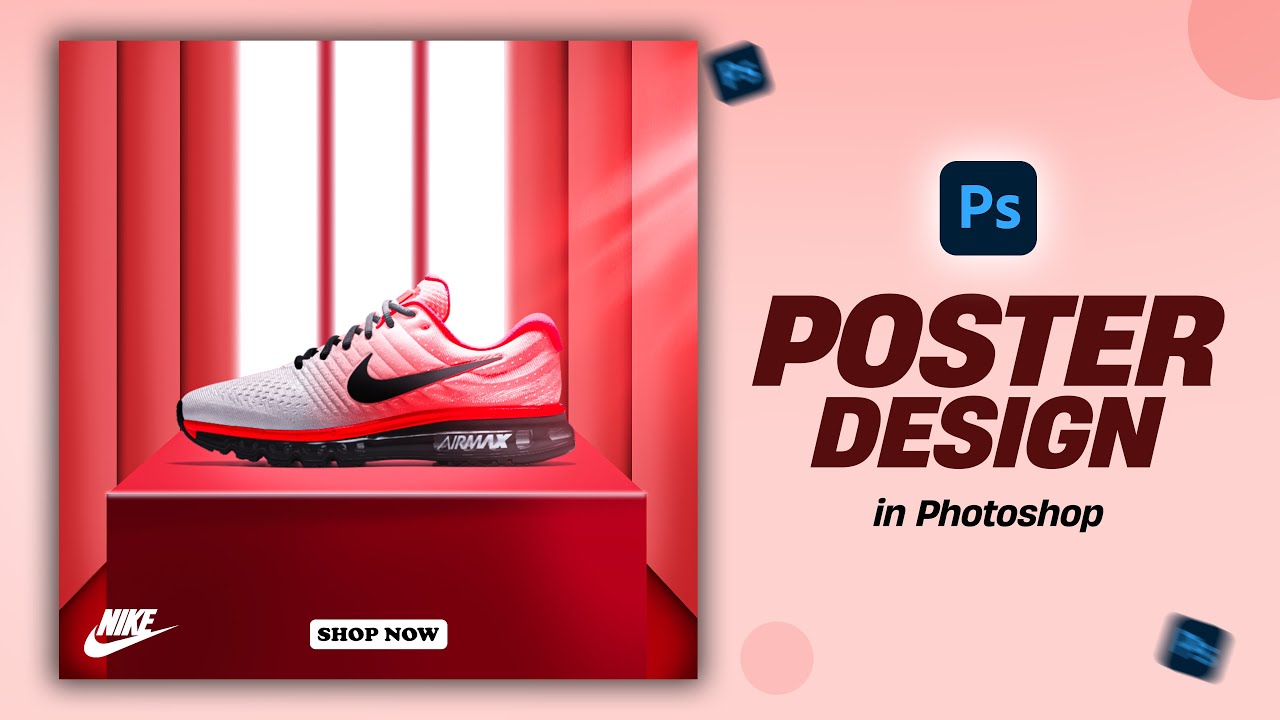Social Media Shoes Poster Design In Photoshop | Photoshop Tutorial in Hindi