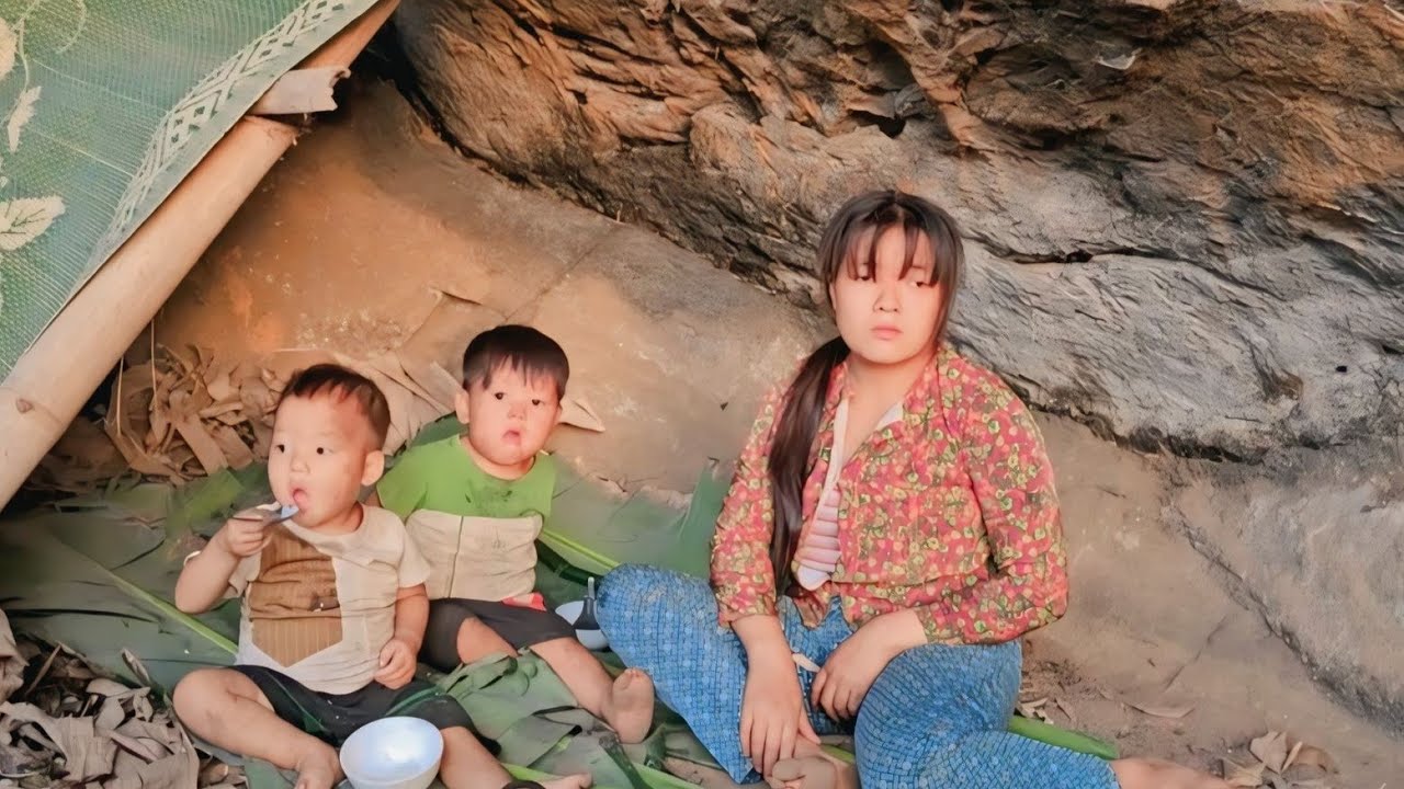 had to sleep overnight in the deep forest because the family was so hungry and thirsty