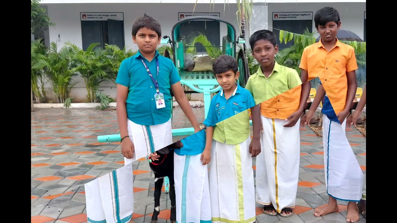 Pongal celebration at Thulirs Public School 
