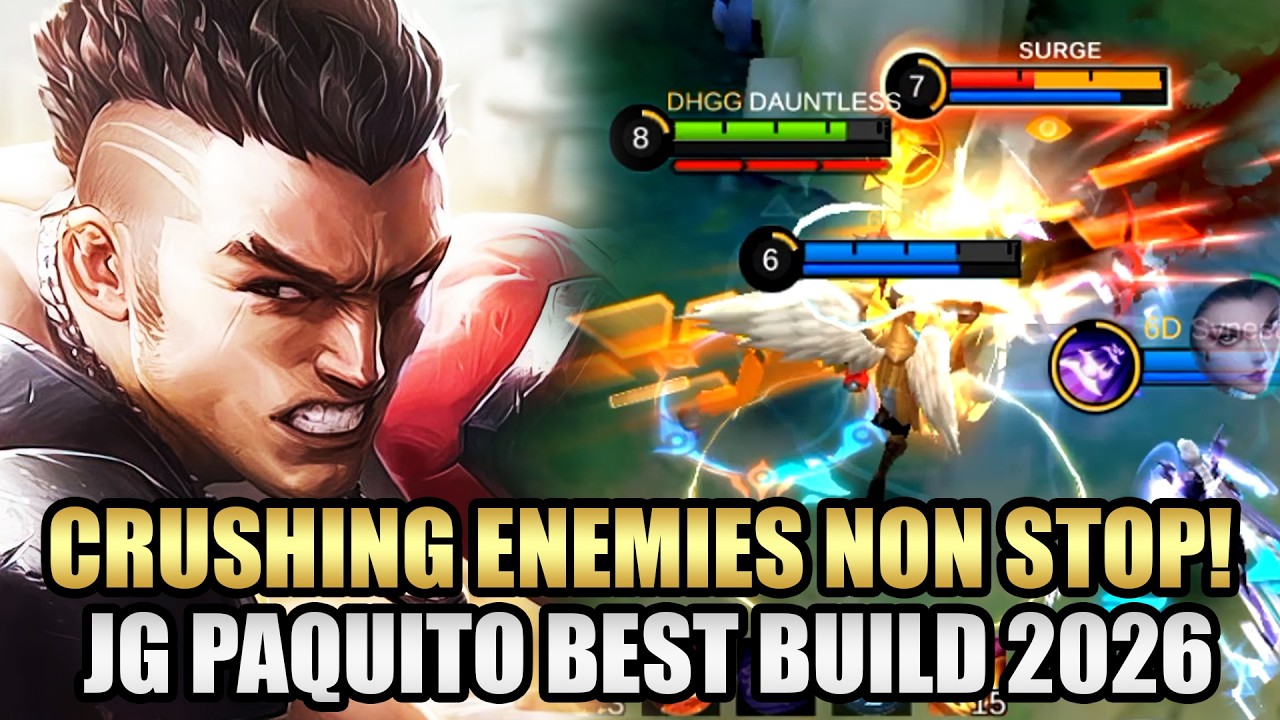 CRUSHING ENEMIES NON STOP! 😎🔥 JUNGLE PAQUITO BEST BUILD AND EMBLEM 2026
