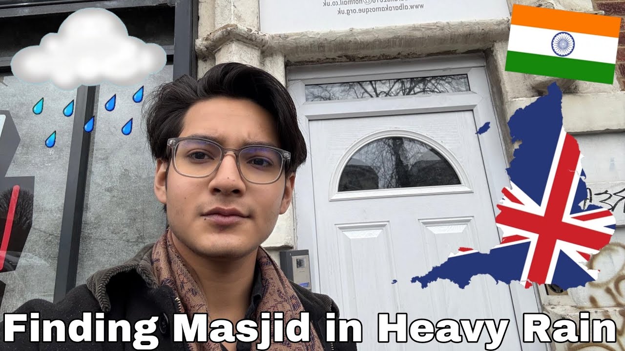 Finding masjid in London and it started raining had a amazing experience 🌧️❤️