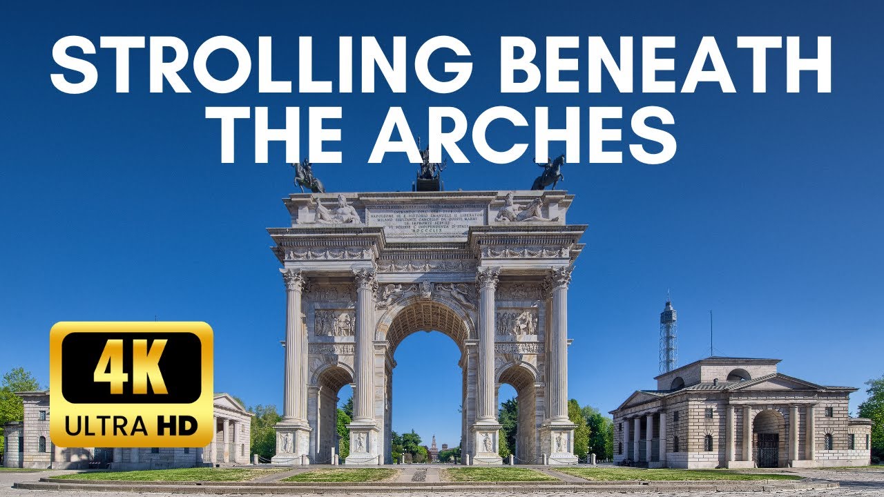 Arco Della Pace walking, Italy 4K