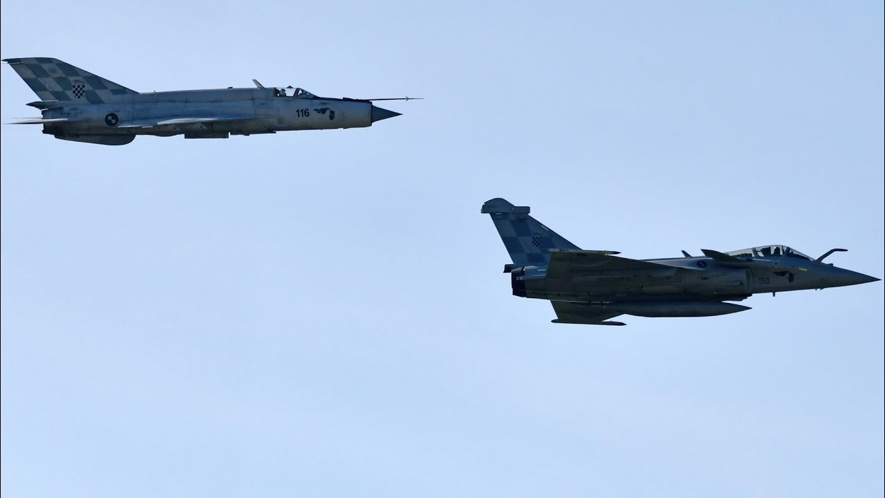 AIRVG 2024 - Rafale i MiG-21 u zajedničkom letu