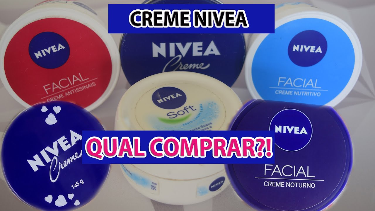 CREME NIVEA | AS 5 VERSÕES MAIS AMADAS DA NIVEA | QUAL COMPRAR?! QUAL USAR?! | Por Joyce Vignochi