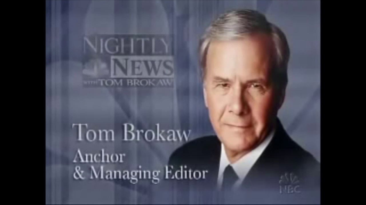 The Tom Brokaw News Center at NBC Universal Studios & Final NBC Nightly News Broadcast Closing