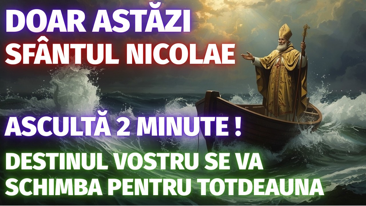 16 FEBRUARIE — RUGĂCIUNE PUTERNICĂ CĂTRE SFÂNTUL NICOLAE. DESTINUL SE VA SCHIMBA PENTRU TOTDEAUNA!