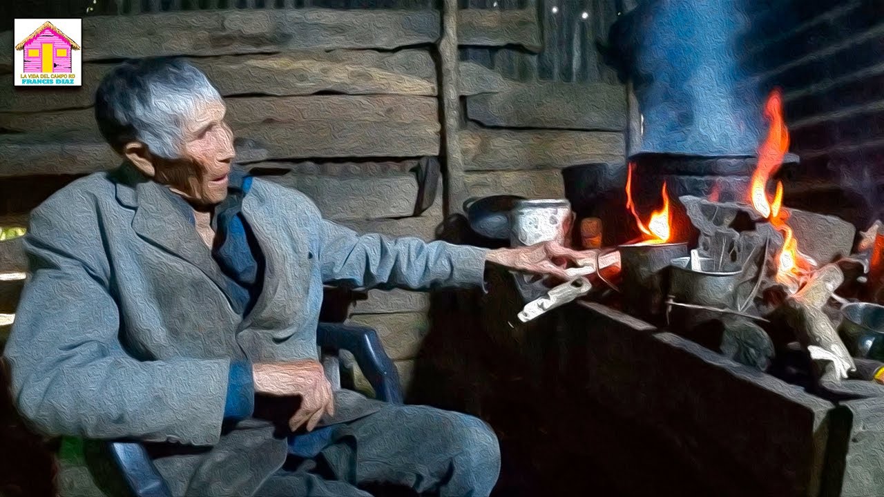 8 DIAS sin comer   EL VIEJO LOLO viviendo en SOLEDAD EN EL CAMPO