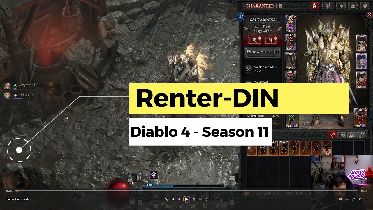 Diablo 4: DER RENTNER-DIN: Die legend&auml;re 0-Tasten-Farmskillung vom Paladin