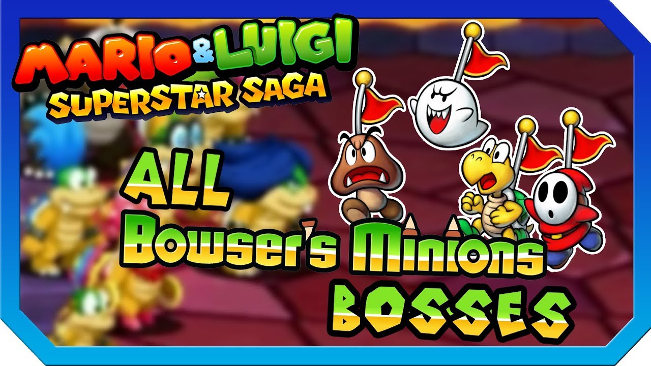 Bowser's Minions - All Major Bosses + Credits