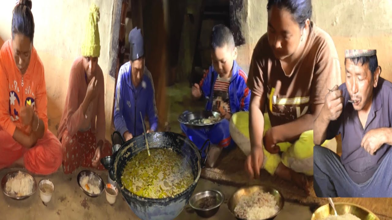 Enjoying Local Chicken Soup with a delicious Meal | Beautiful and Joyful Village Life.