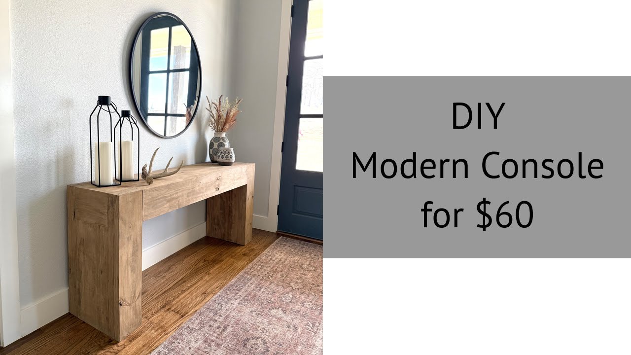 DIY Modern Console for $60!