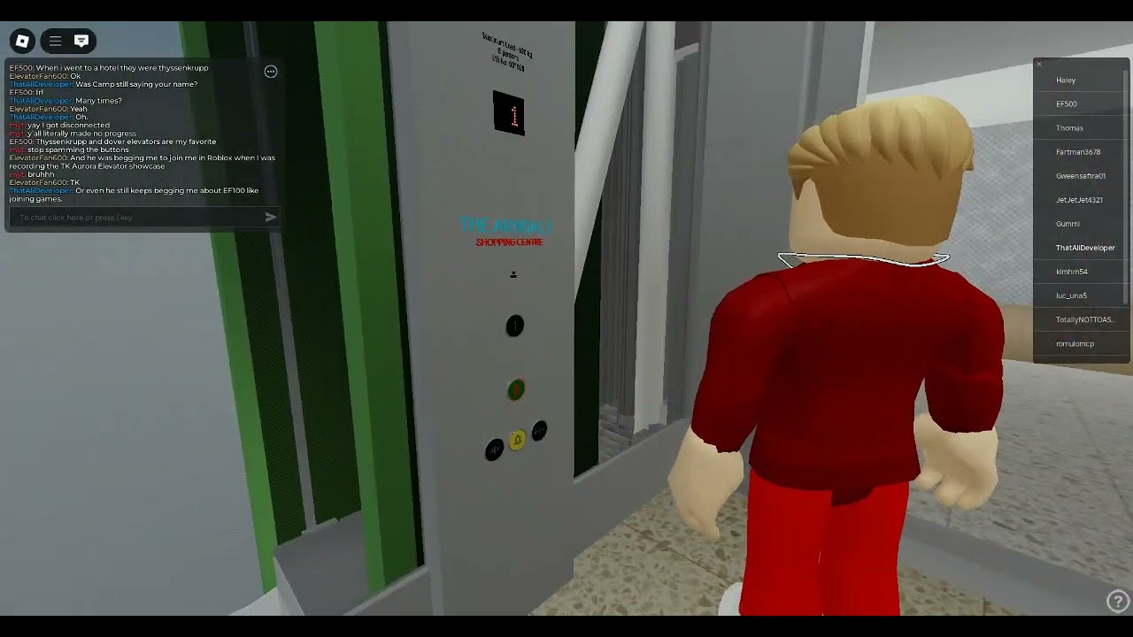 Elevators at IRL Elevators made by NaylenFresh Roblox Part 1