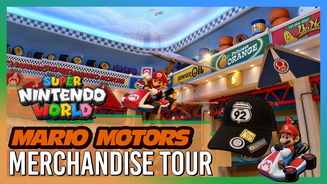 Турне по сувенирной продукции Mario Motors — Super Nintendo World