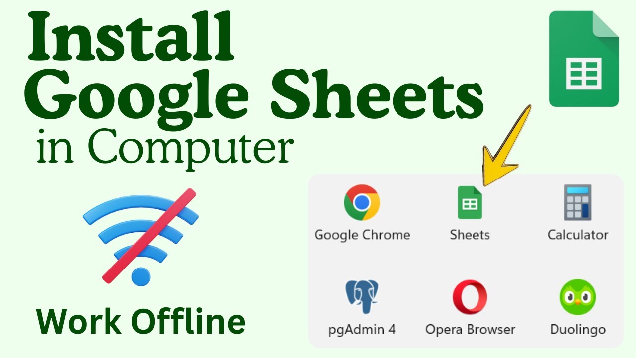 Как установить Google Sheets на компьютер и работать в автономном режиме