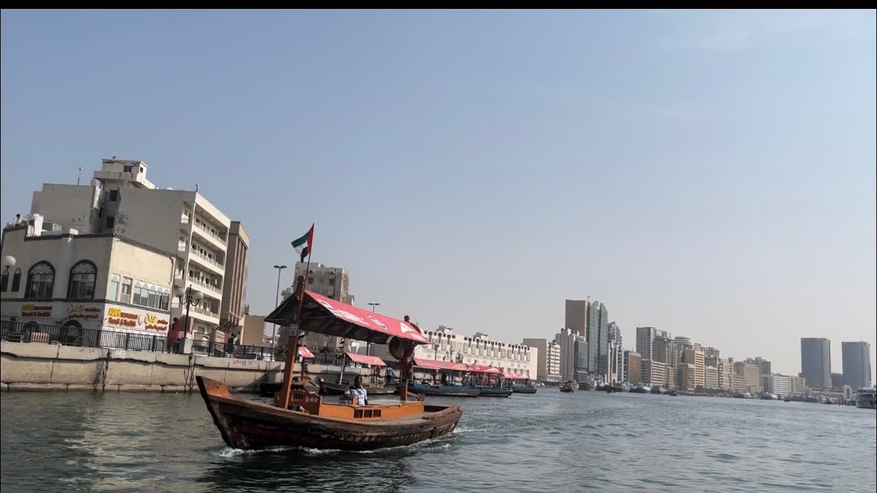 Dubai Abra ride,🚤Bur Dubai to gold souk in 1 dirham
