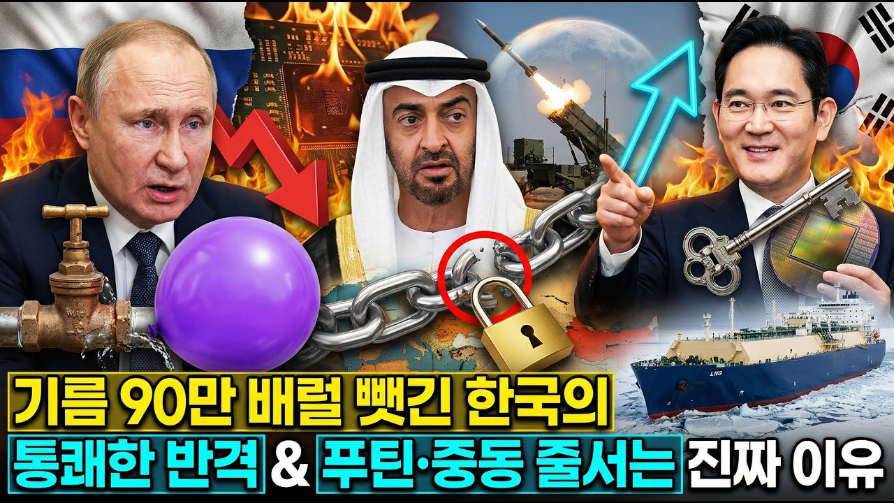 [경제 해부실] 기름 90만 배럴을 빼앗긴 한국의 통쾌한 반격 | 푸틴과 중동이 한국 앞에 줄을 서는 진짜 이유 | 경제 애니메이션