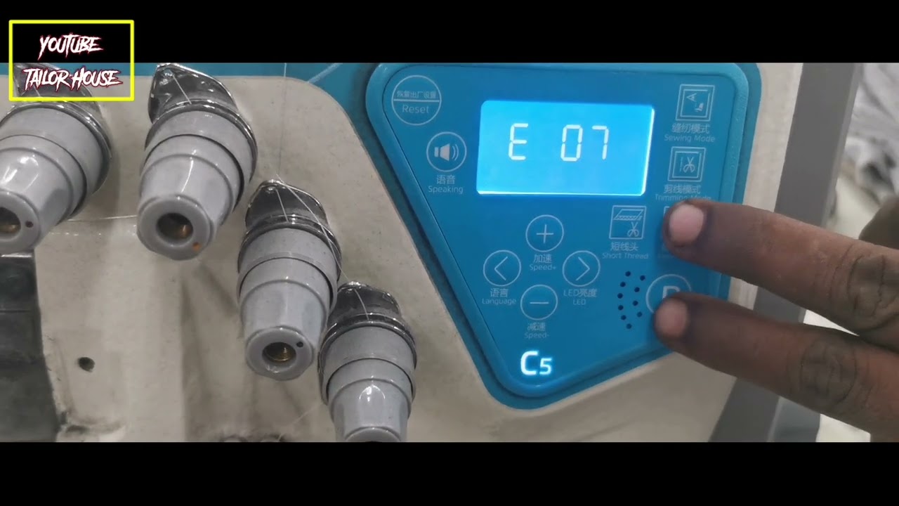 How to fix Error-7 || Jack C5 OverLock Machine || All Error !!  @Tailorhouse2