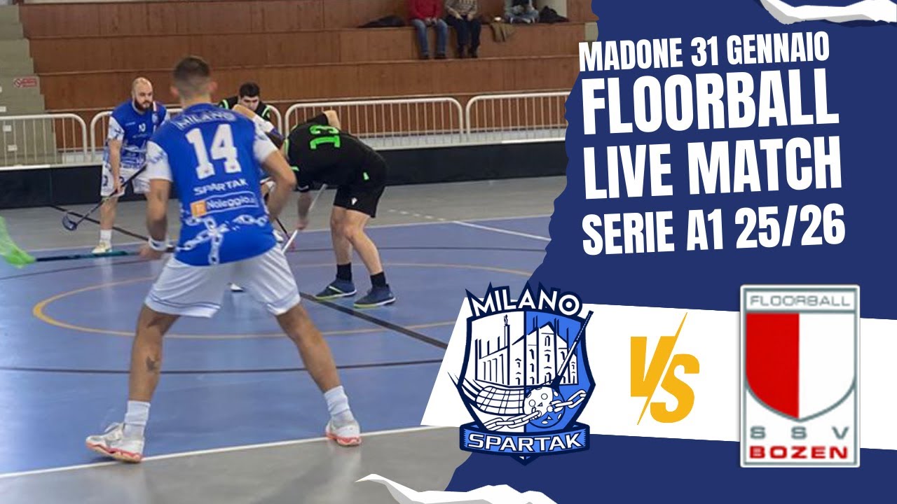 9° Giornata Campionato Italiano di Floorball Serie A1:  Spartak Milano vs SSV Diamante Bolzano