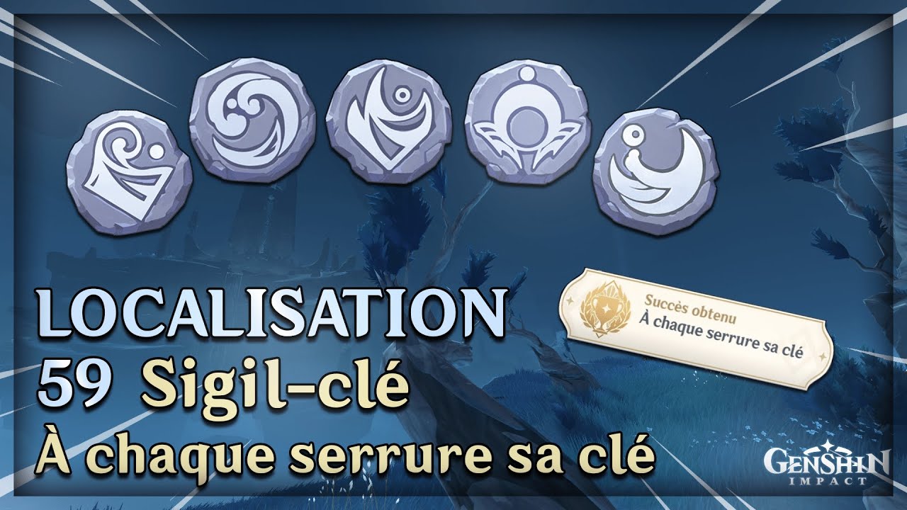 Localisation des 59 Sigil-clé à Enkanomiya | À chaque serrure sa clé | Genshin Impact